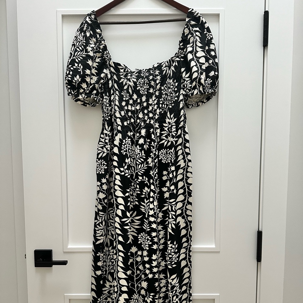 H&M black & white dress